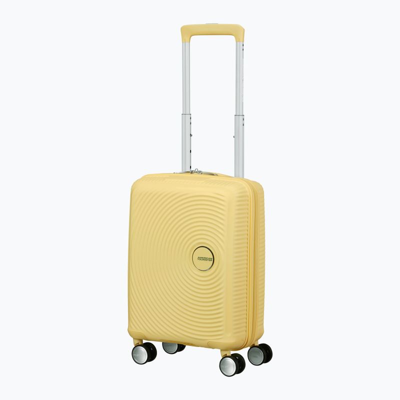 "American Tourister Soundbox Mini" 22 l kelioninis lagaminas pastelinės geltonos spalvos 4