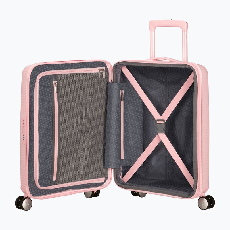 "American Tourister Soundbox" 41 l pastelinės rožinės spalvos kelioninis dėklas 6