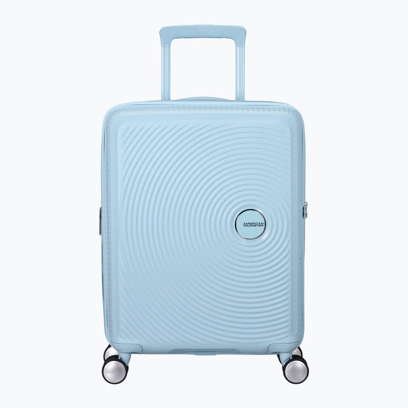 "American Tourister Soundbox" 41 l pastelinės mėlynos spalvos kelioninis dėklas