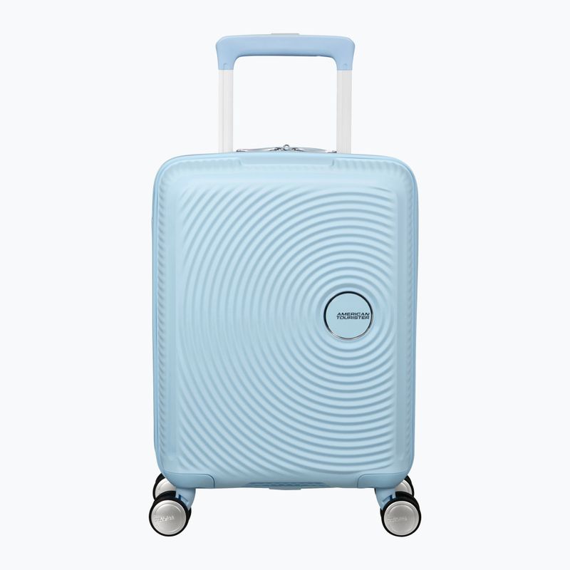 "American Tourister Soundbox Mini" 22 l pastelinės mėlynos spalvos kelioninis dėklas