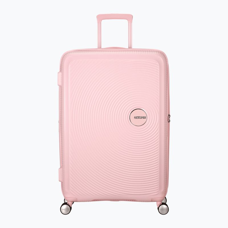 "American Tourister Soundbox" kelioninis lagaminas 110 l pastelinės rožinės spalvos