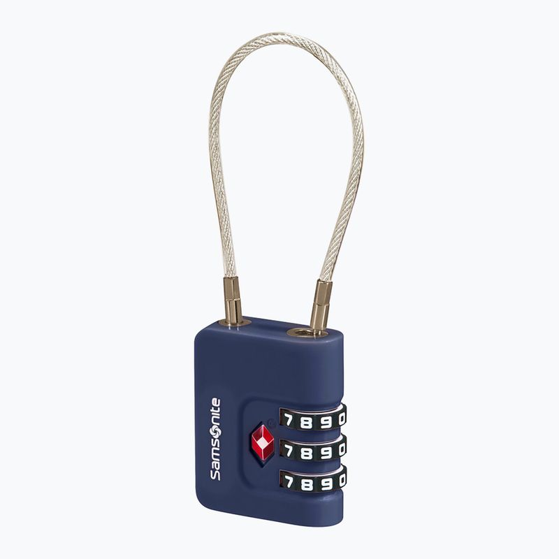 Spyna Samsonite Cablelock 3 Dial TSA midnight blue 2
