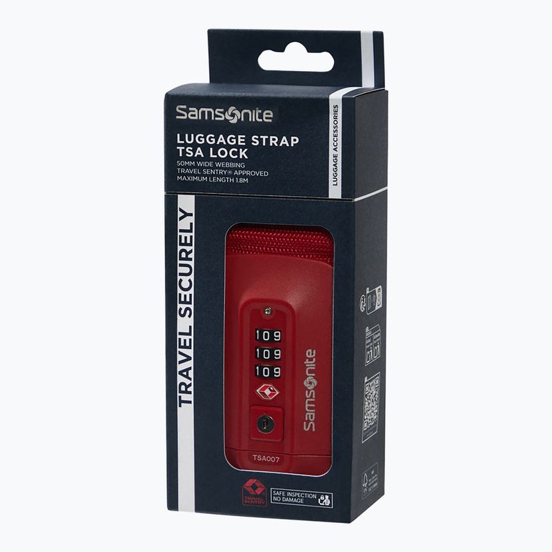 Lagaminų diržas Samsonite Revolution red 3