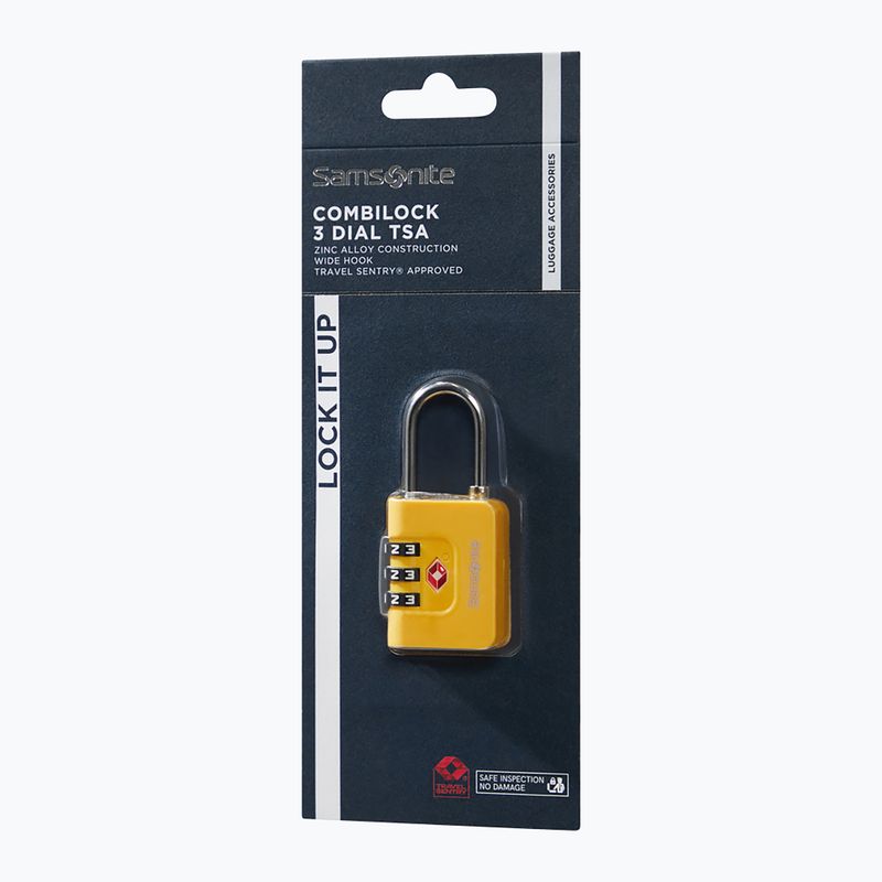 Spyna Samsonite Combiblock 3 Dial TSA yellow 3