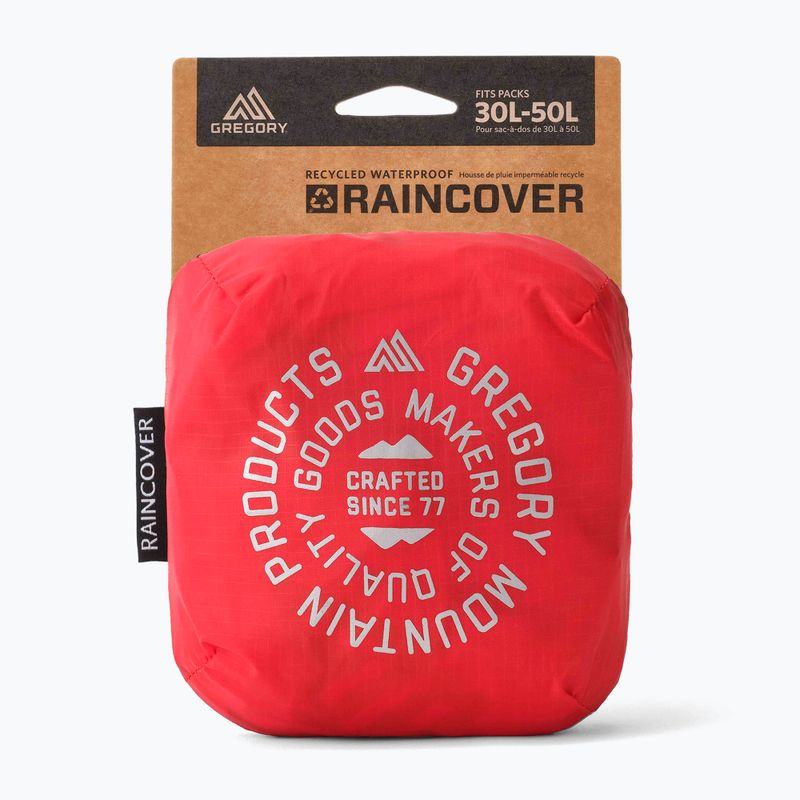 Kuprinėms skirtas užvalkalas Gregory Raincover 30-50 l beaming red 2