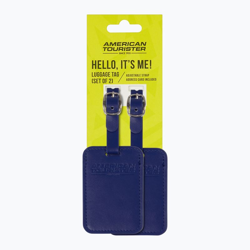 Ženklelis bagažui American Tourister Luggage Tag 2 pcs. dark blue 4