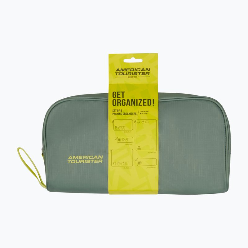 Organizerių rinkinys American Tourister Packing 5 pcs. olive/lime 8