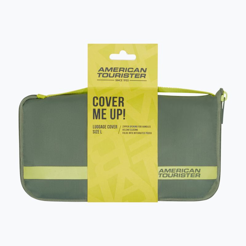 Lagaminio užvalkalas American Tourister Foldable Luggage L olive/lime 3