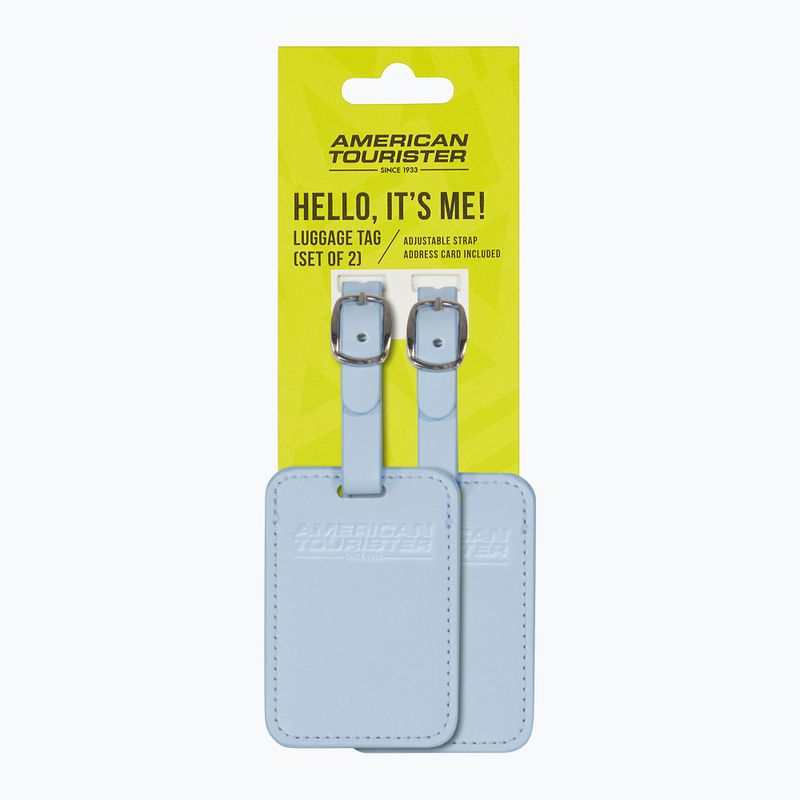 Ženklelis bagažui American Tourister Luggage Tag 2 pcs. naptune blue 4