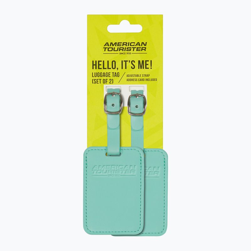 Ženklelis bagažui American Tourister Luggage Tag 2 pcs. jelly mint 4