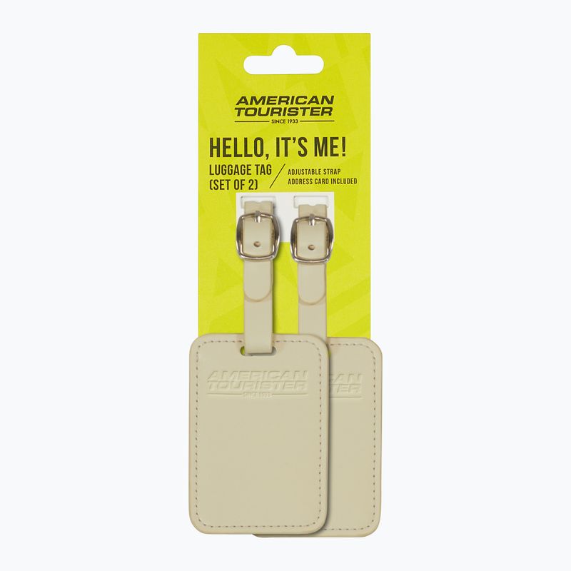 Ženklelis bagažui American Tourister Luggage Tag 2 pcs. coconut sand 4