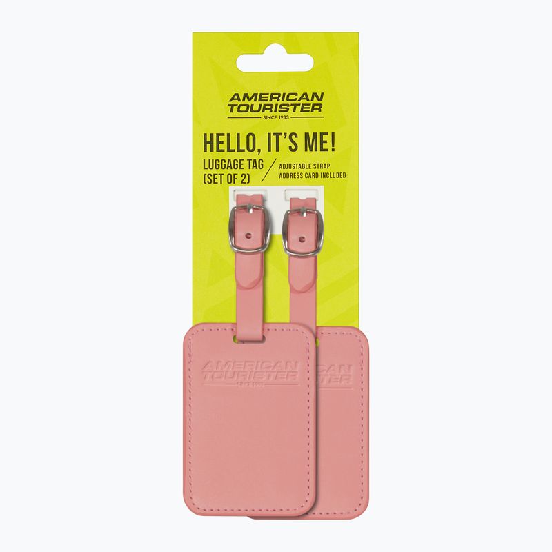 Ženklelis bagažui American Tourister Luggage Tag 2 pcs. solar pink 4