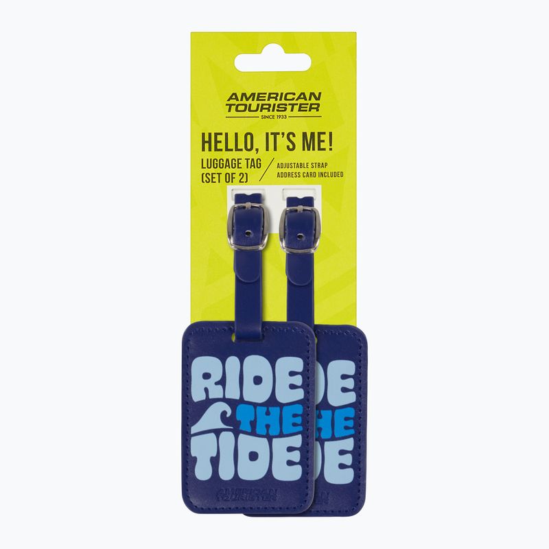 Ženklelis bagažui American Tourister Luggage Tag Print 2 pcs. ride the tide 4