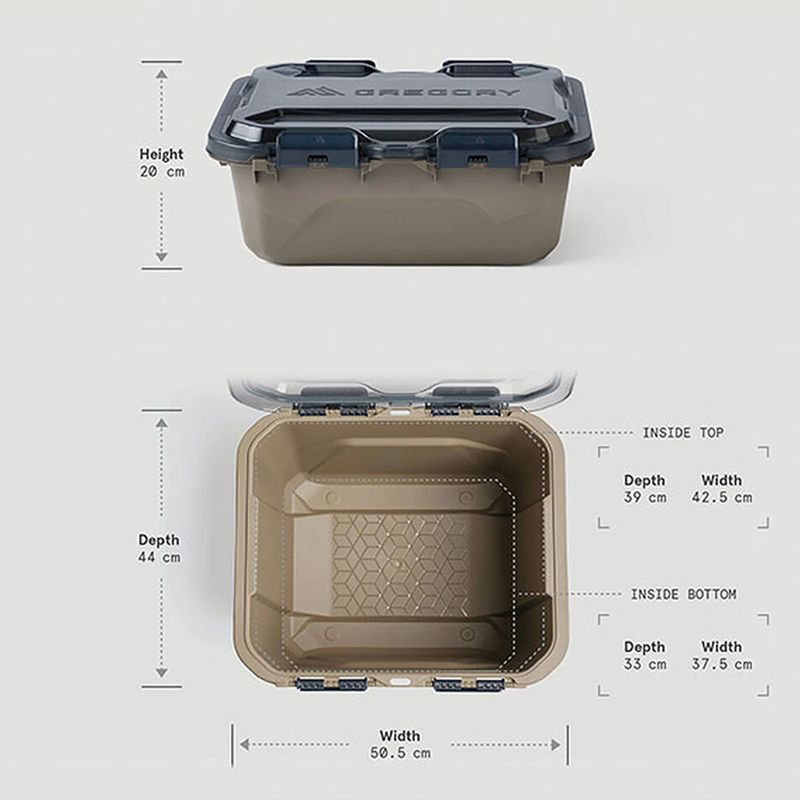 Dėžė daiktams laikyti Gregory Alpaca Gear Box 25 l mirage tan 4