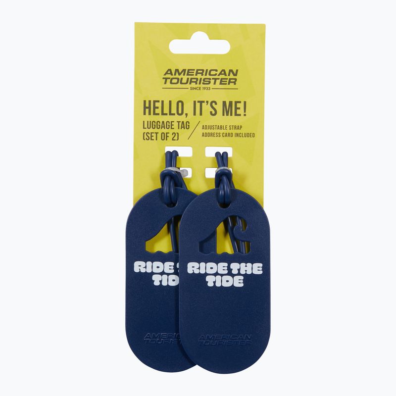 Ženklelis bagažui American Tourister Luggage Tag Fun 2 pcs. ride the tide 4