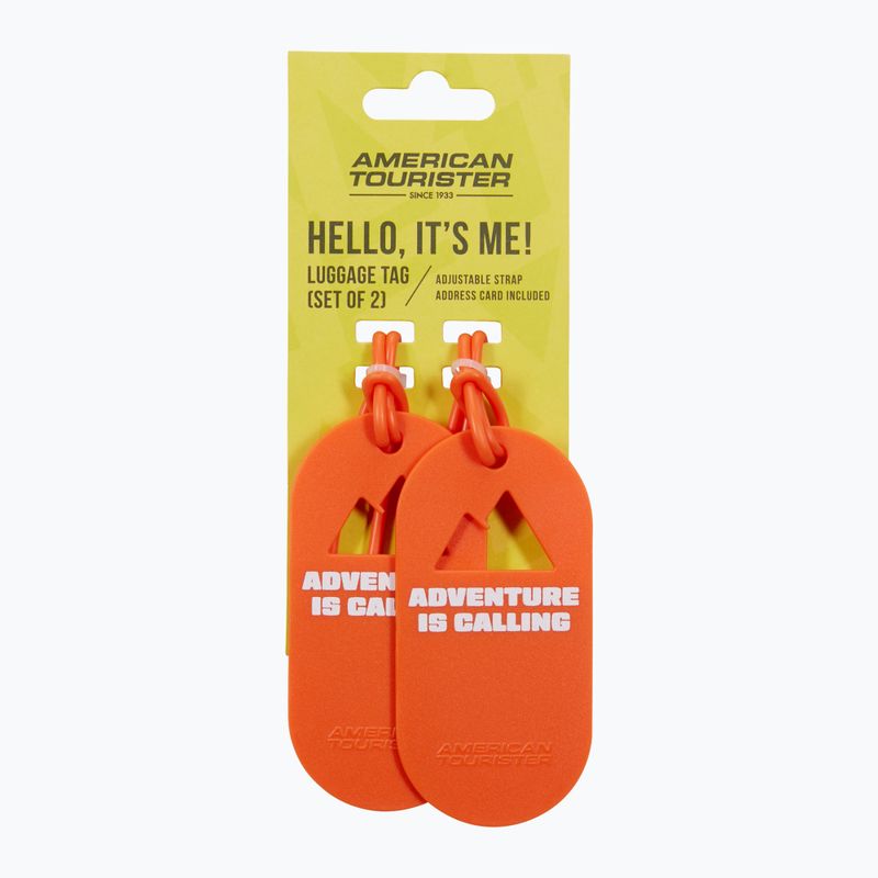 Ženklelis bagažui American Tourister Luggage Tag Fun 2 pcs. adventure is calling 4