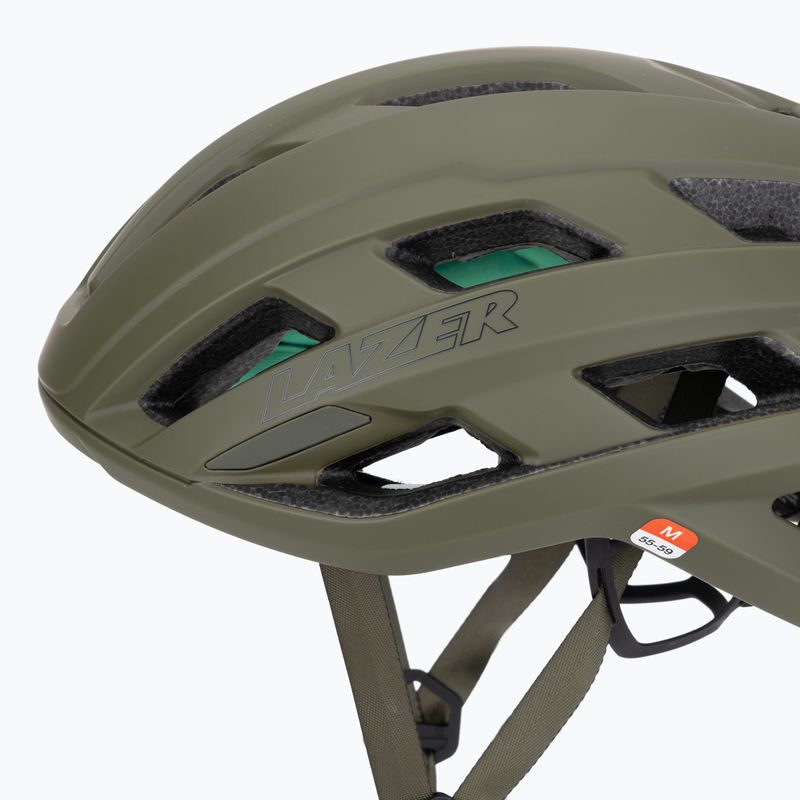 Dviračių šalmas Lazer Strada KinetiCore matte pine green 7