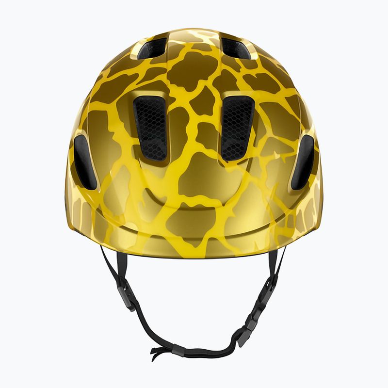 Lazer Pnut 2.0 KinetiCore golder giraffe vaikiškas dviratininko šalmas 3
