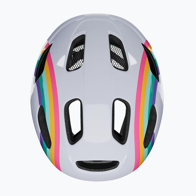 Vaikiškas dviračio šalmas Lazer Pnut 2.0 KinetiCore rainbow 6