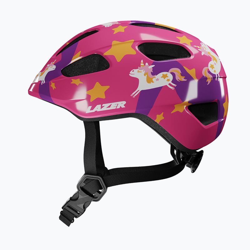 Vaikiškas dviratininko šalmas Lazer Pnut 2.0 KinetiCore purple pony 3