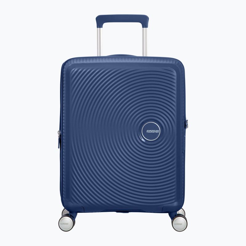 "American Tourister Soundbox" 41 l midnight navy kelioninis lagaminas