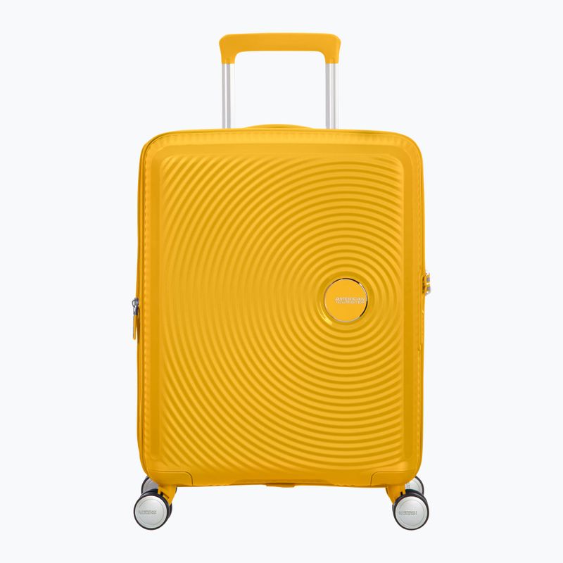 "American Tourister Soundbox" kelioninis lagaminas 41 l aukso geltonos spalvos