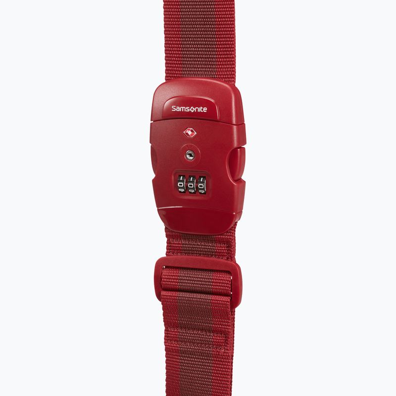 Lagamino tvirtinimo dirželis Samsonite Luggage Strap/Tsa Lock red
