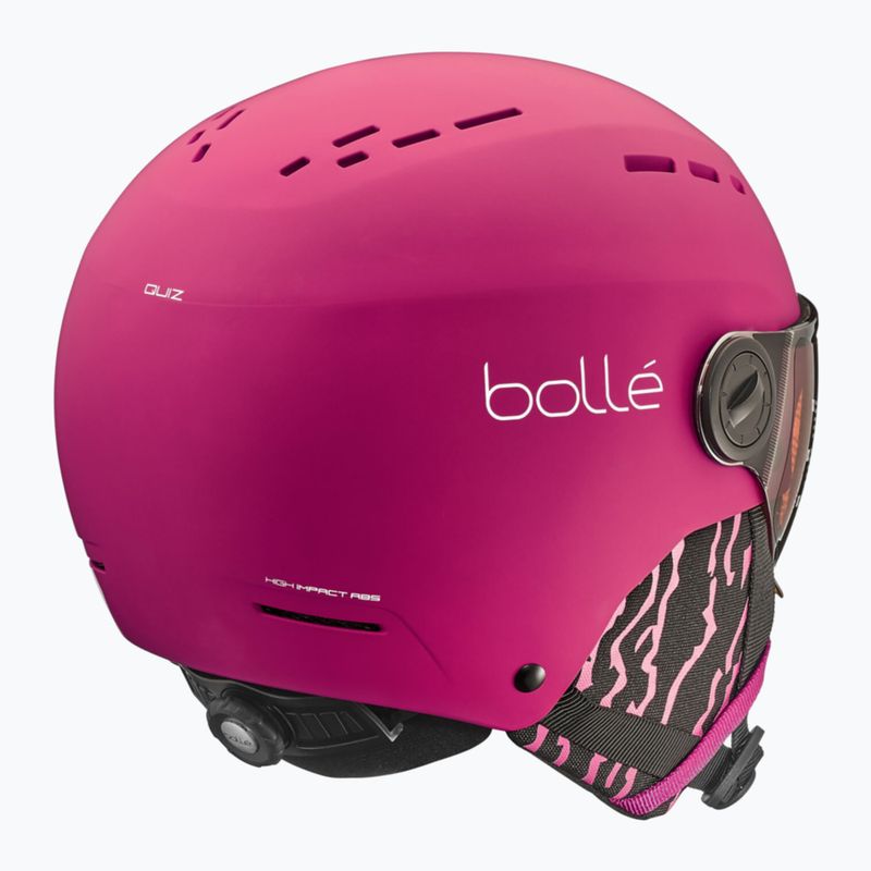 Vaikiškas slidinėjimo šalmas Bollé Quiz Visor Jr hot pink matte/orange gun 2