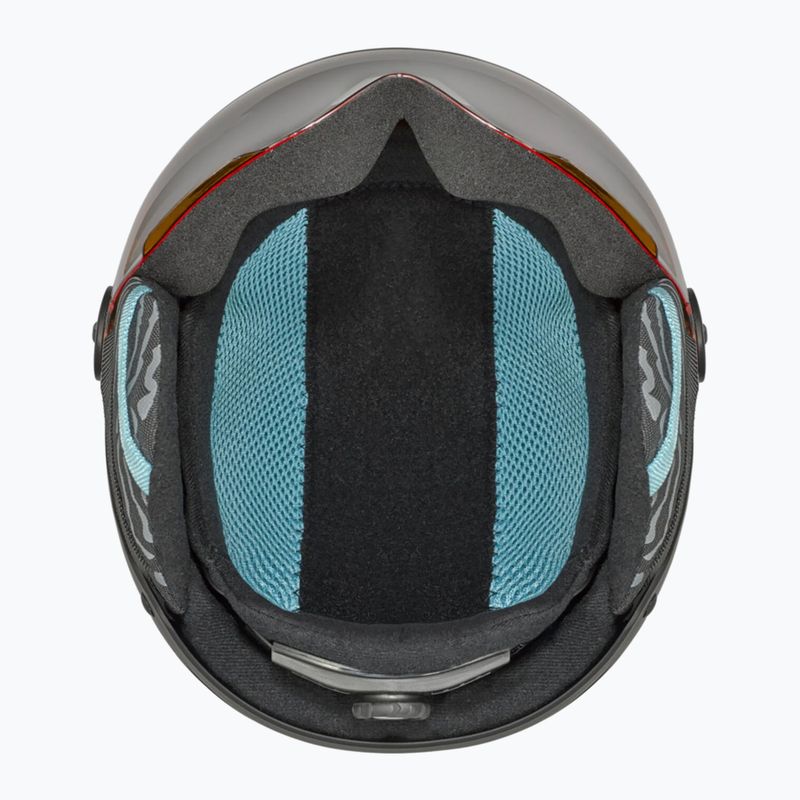 Vaikiškas slidinėjimo šalmas Bollé Quiz Visor Jr black/blue matte/orange gun 5