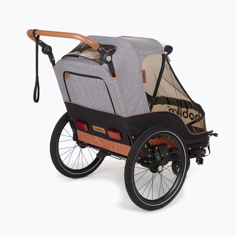 Dviračių priekaba bobike Moobe pilka 2