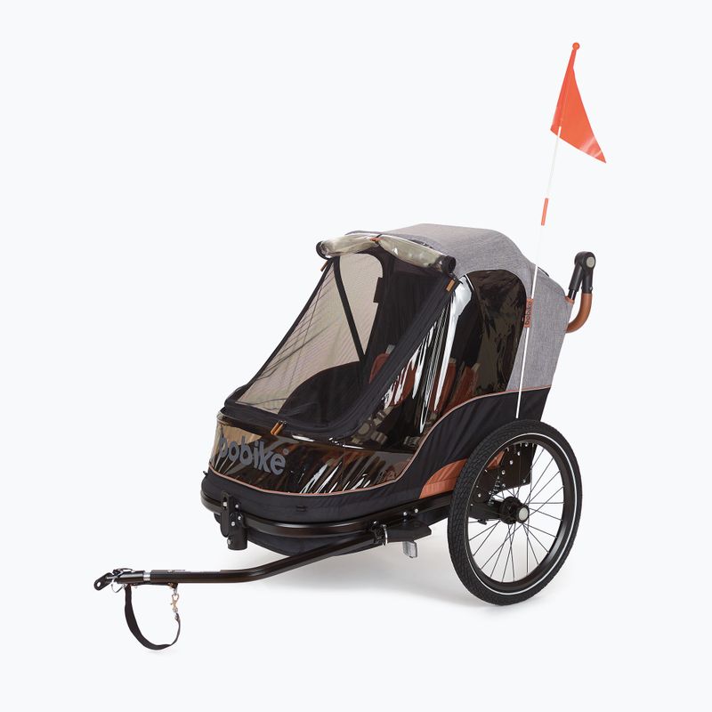 Dviračių priekaba bobike Moobe pilka 4