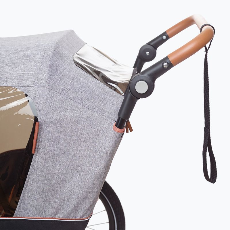 Dviračių priekaba bobike Moobe pilka 9