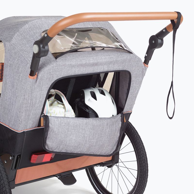 Dviračių priekaba bobike Moobe pilka 13