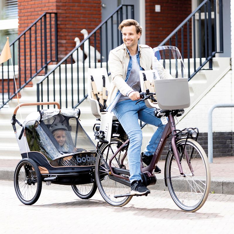 Dviračių priekaba bobike Moobe pilka 16