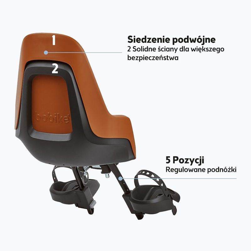 Dviračio kėdutė bobike One Mini chocolate brown 4