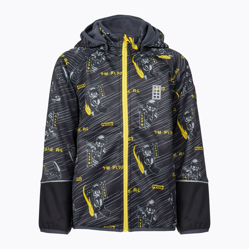 Vaikiška softshell striukė LEGO Lwsejoun 602 juoda 11010495