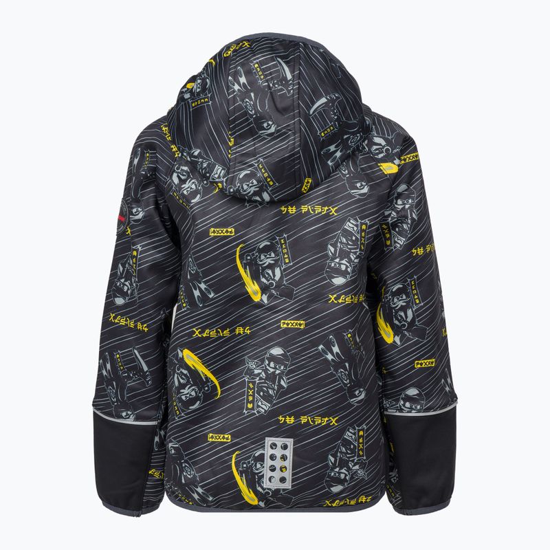 Vaikiška softshell striukė LEGO Lwsejoun 602 juoda 11010495 2