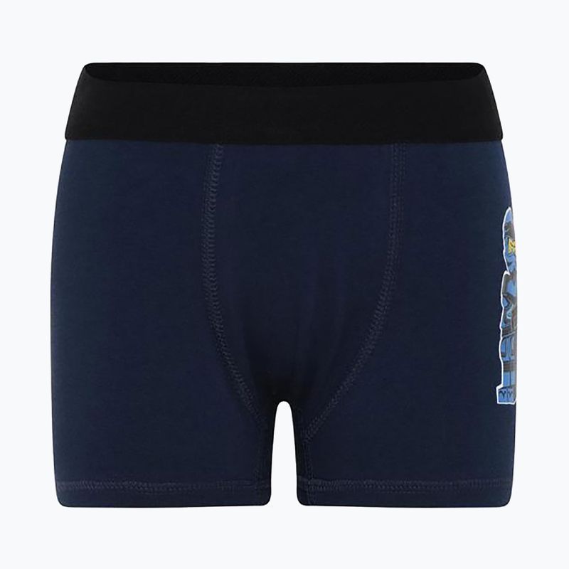 LEGO Lwbo 302 vaikiški boksininko šortai 3 poros, žali/mėlyni/žali 12010821 12