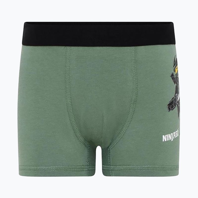 LEGO Lwbo 302 vaikiški boksininko šortai 3 poros, žali/mėlyni/žali 12010821 13