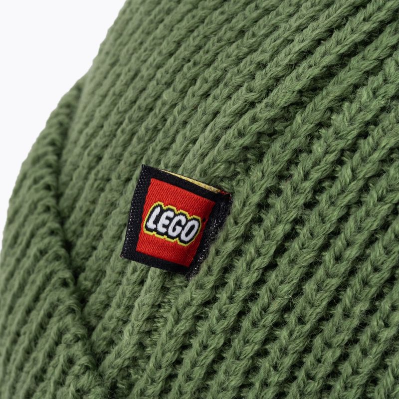 LEGO Lwasmus vaikiška slidinėjimo kepurė tamsiai chaki spalvos 4