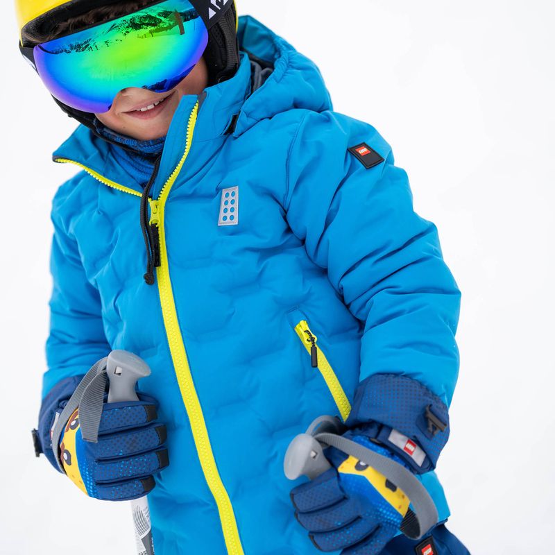 Vaikiška slidinėjimo striukė LEGO Lwjipe 706 blue/lime 6