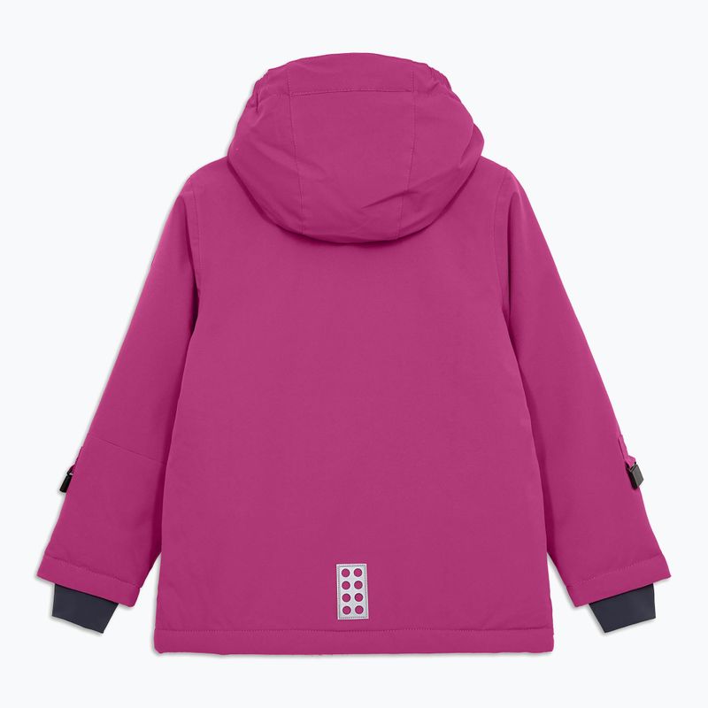 Vaikiška slidinėjimo striukė LEGO Lwjad 804 dark pink 2