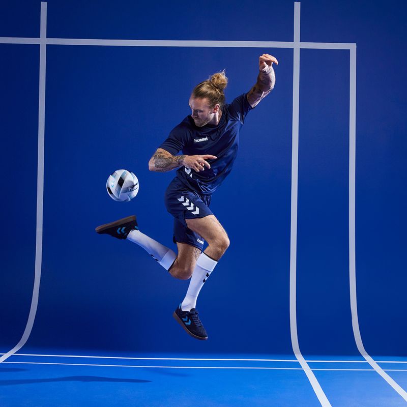 Hummel Energizer FB futbolo kamuolys baltas/juodas/mėlynas dydis 3 6