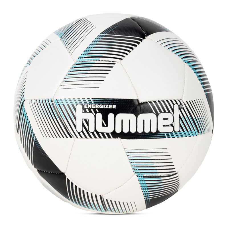 Hummel Energizer FB futbolo kamuolys baltas/juodas/mėlynas dydis 4