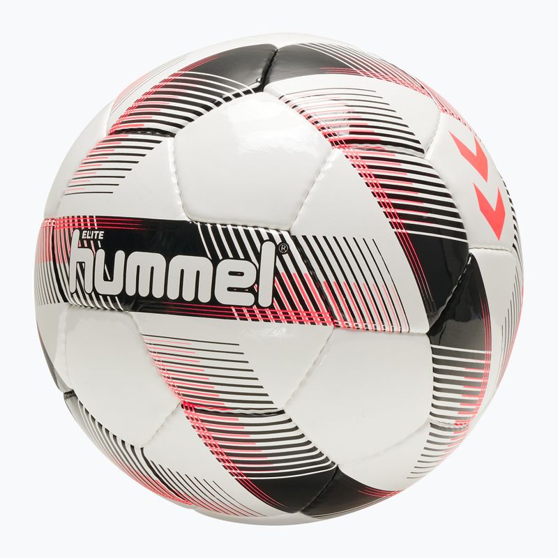 Hummel Elite FB futbolo kamuolys balta/juoda/raudona 5 dydis 4
