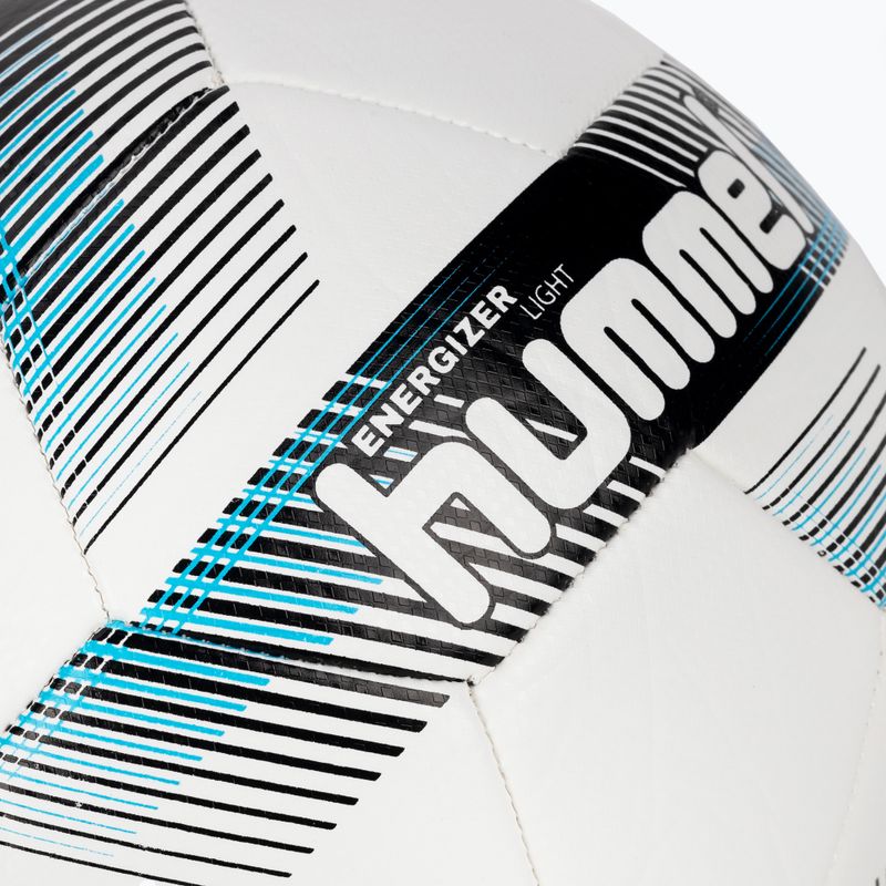 Hummel Energizer Light FB futbolo kamuolys baltas/juodas/mėlynas dydis 5 3