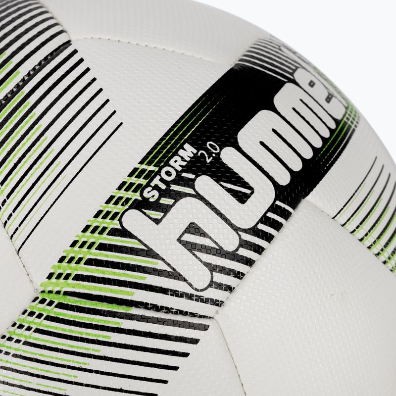 Hummel Storm 2.0 FB futbolo kamuolys baltas/juodas/žalias 4 dydis 3