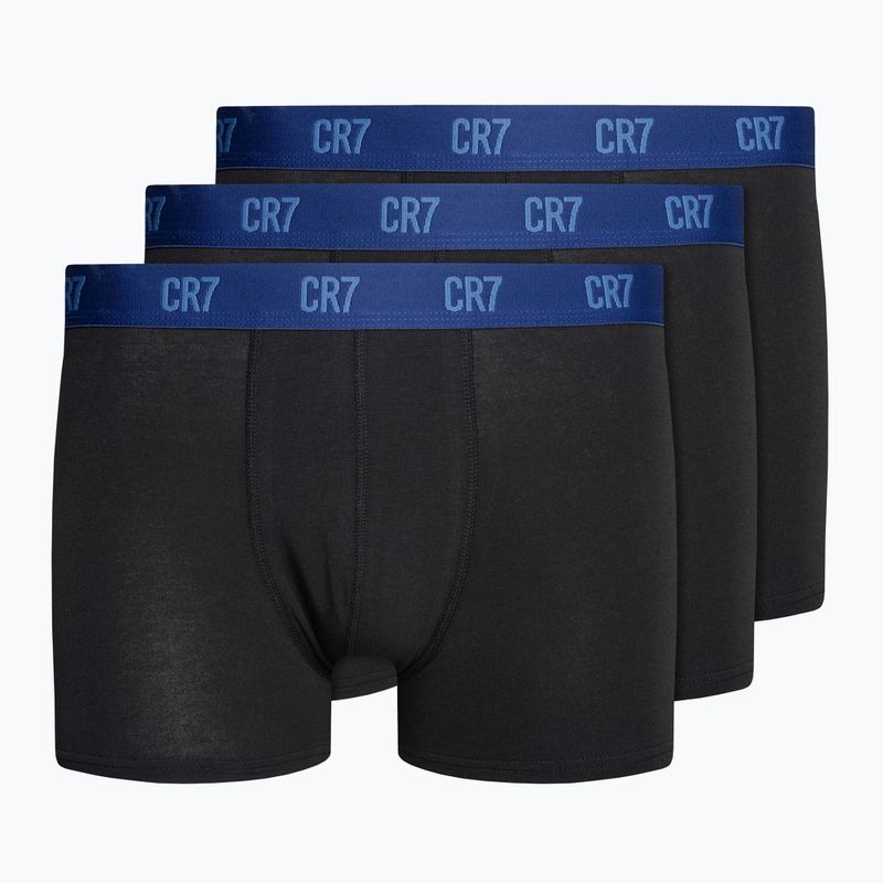 Vyriškos trumpikės CR7 Basic Trunk 3 poros black/blue