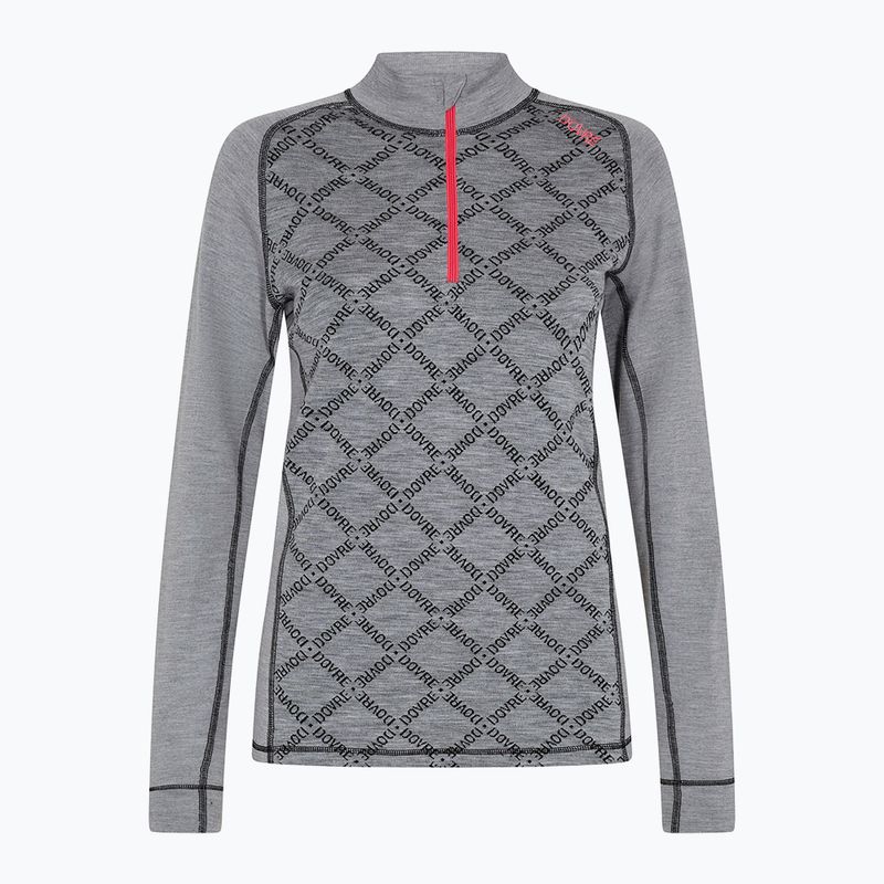 Moteriškas termo džemperis Dovre Half Zip Jacquard grey 5