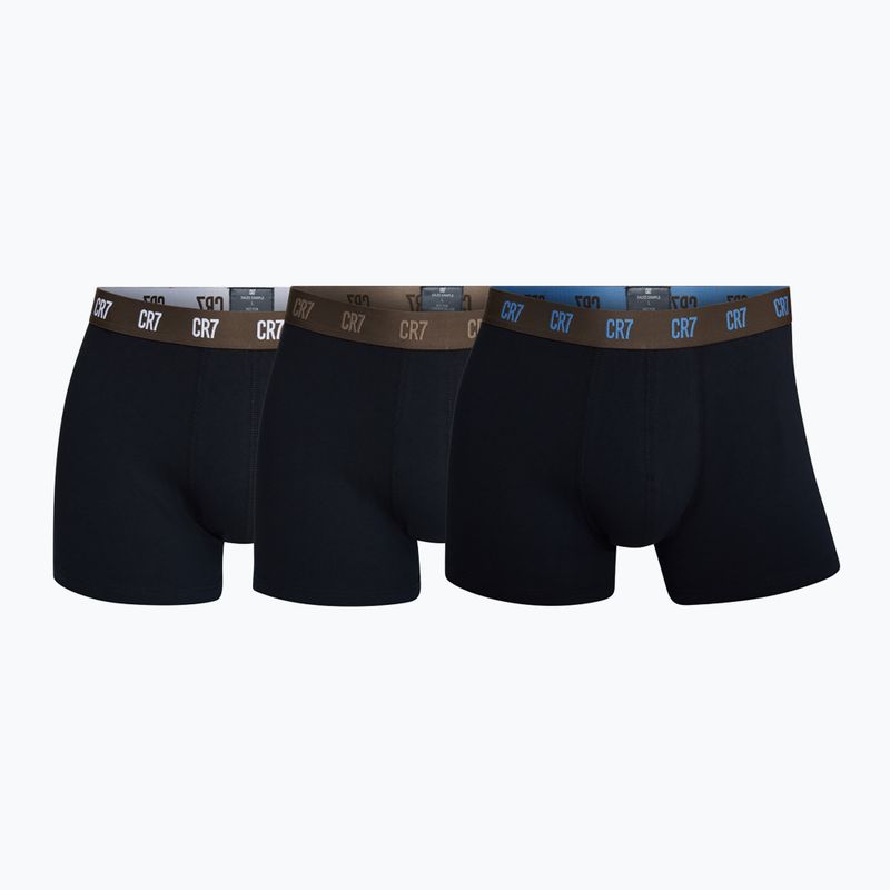 Vyriškos trumpikės CR7 Basic Trunk 3 poros black/brown 11